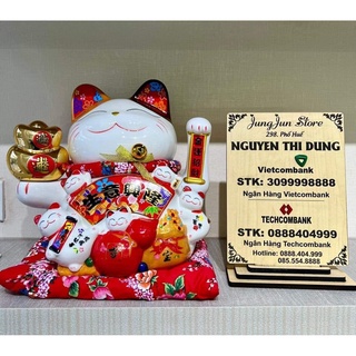 Biển gỗ số tài khoản, mã qr thanh toán online tại quầy