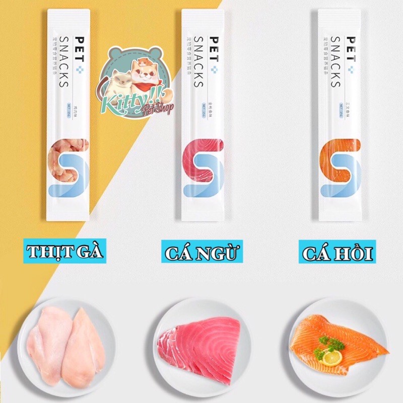 Thức ăn súp thưởng, ăn vặt Pet Snack cho mèo