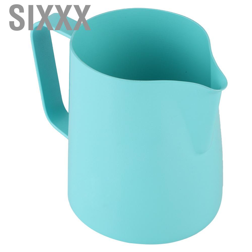 Sixxx Stainless Steel Coffee Pitcher Milk Frothing Jug Cup for Latte Art Making