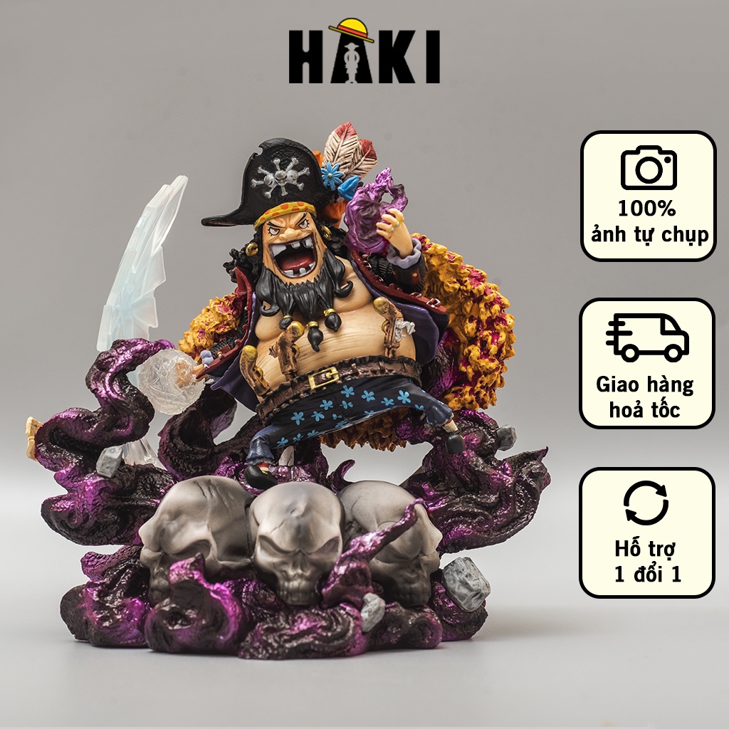 Mô hình One Piece Râu Đen Marshall D.Teach cao 15cm, Mô Hình trang trí One Piece Figure nhân vật Râu Đen Haki Shop