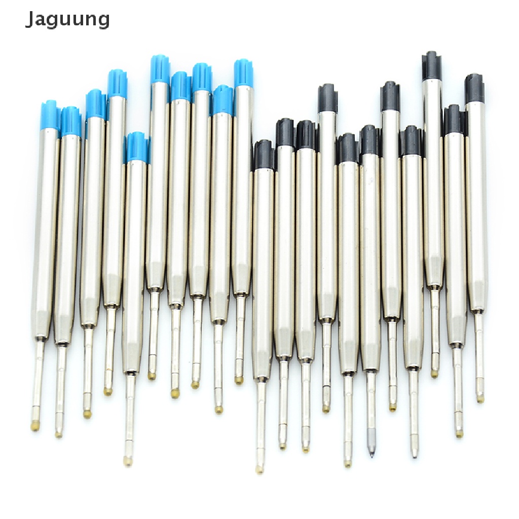 10 ruột bút bi 1.0mm màu xanh dương/đen tiêu chuẩn jagung