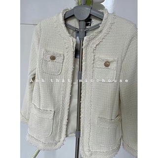 SẴN | Áo khoác dạ tweed cổ điển