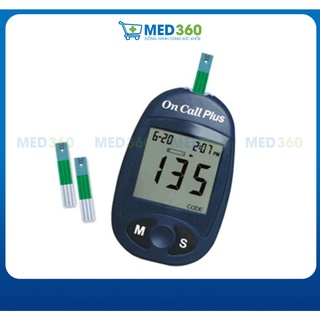 Máy đo đường huyết acon on-call plus tặng kèm hộp 25 que lấy máu - tbyt med360