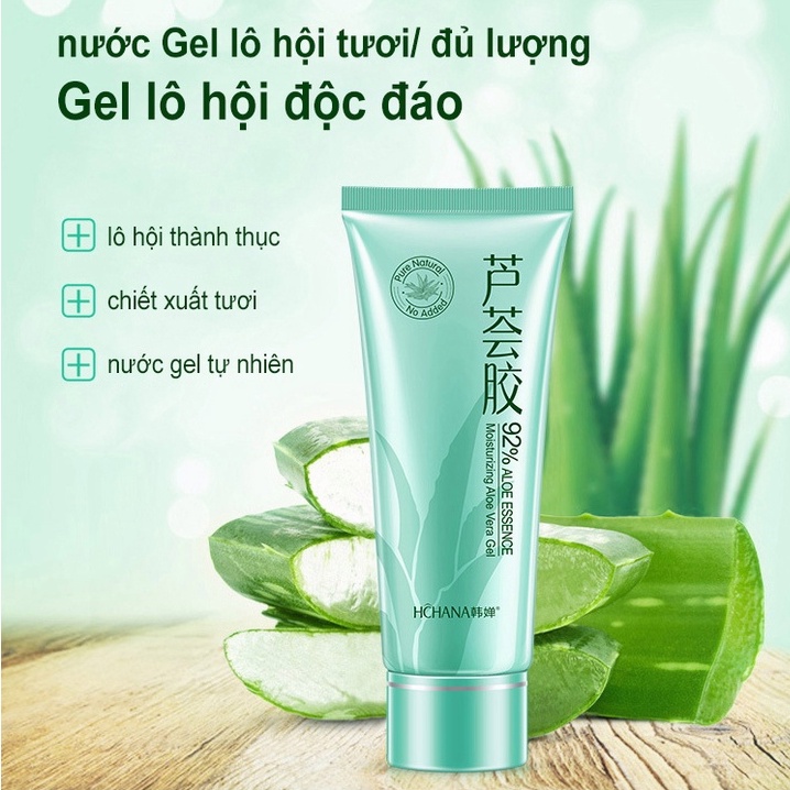 Gel nha đam Dưỡng ẩm Chống lão hoá Trị mụn trứng cá Mờ sẹo Gel chống nắng 40g Dịu nhẹ không kích ứng