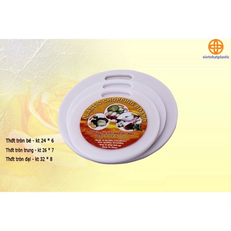 thớt nhựa kháng khuẩn nhựa Việt Nhật cao cấp, thớt nhựa dày