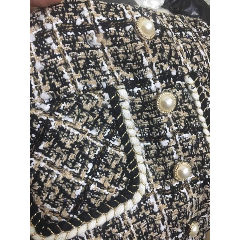 Chân váy dạ Tweed 2 túi