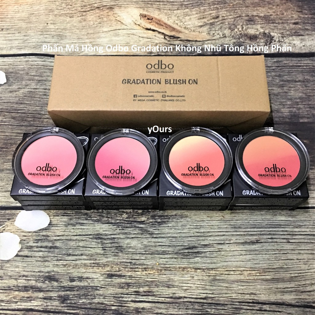 [Auth Thái] Phấn Má Hồng Odbo Gradation Không Nhũ Tông Hồng Phấn - phấn má odbo không nhũ tông hồng phấn | BigBuy360 - bigbuy360.vn
