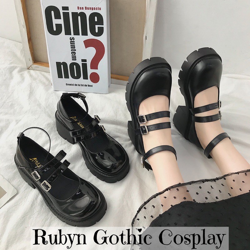 [Sẵn] 🔥 Giày Búp Bê Lolita Đế Cao Cosplay học sinh Nhật Bản | BigBuy360 - bigbuy360.vn