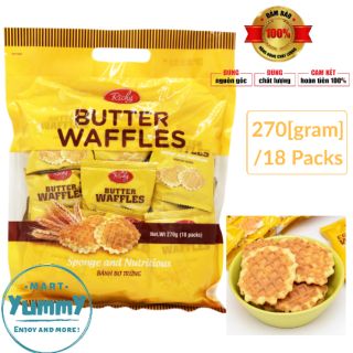 Bánh bơ trứng Butter Waffles Richy 270 gram (18 packs) - Bánh Butter Waffles Richy 270 gram
