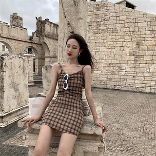 Váy kẻ 2 dây cực xinh