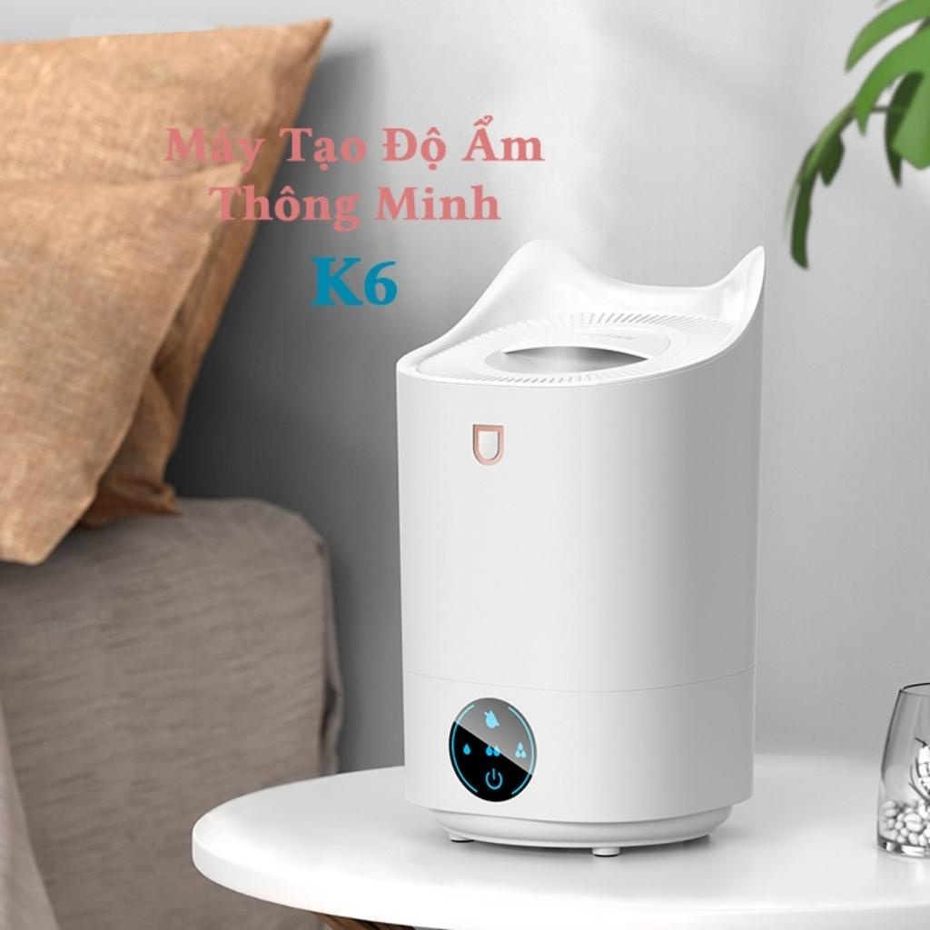 Máy xông tinh dầu mini cho phòng ngủ Humidifier K6 Pro, Máy phun sương tạo độ ẩm không khí mini giá rẻ