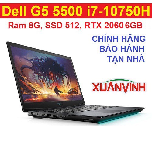 Dell Inspiron 15 G5 5500 70225486 Core i7-10750H 8GB SSD512GB RTX2060 6GB Phiên Bản 2020 (New 100% Chính Hãng) 20 | BigBuy360 - bigbuy360.vn
