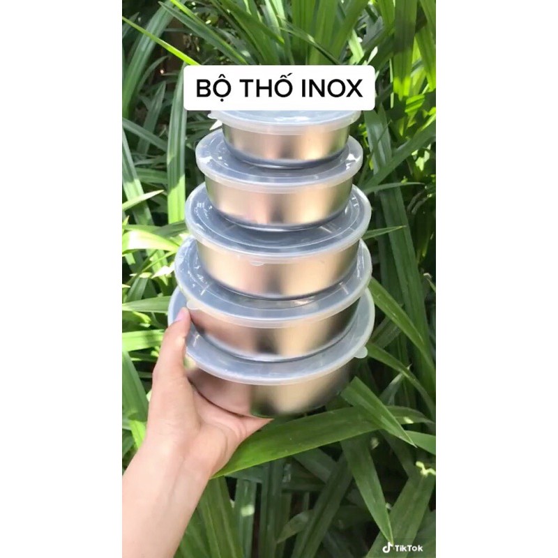 bộ thố lạnh inox 5 món