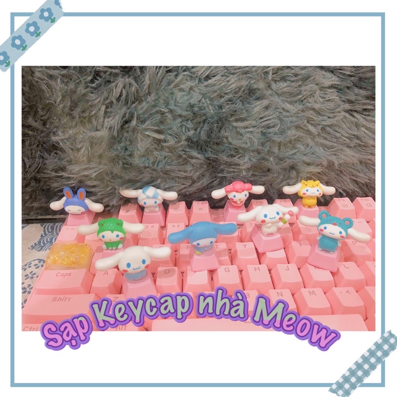 Keycap lẻ hoạt hình Cinnamoroll đáng yêu xinh xắn