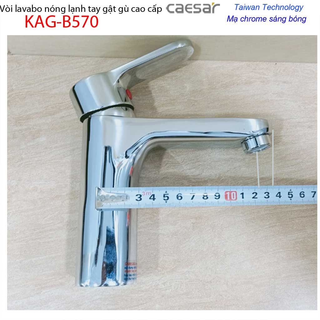 Vòi lavabo Caesar KAG-B570C chiết khấu giá tốt chất lượng tốt, vòi chậu gật gù nóng lạnh Caesar