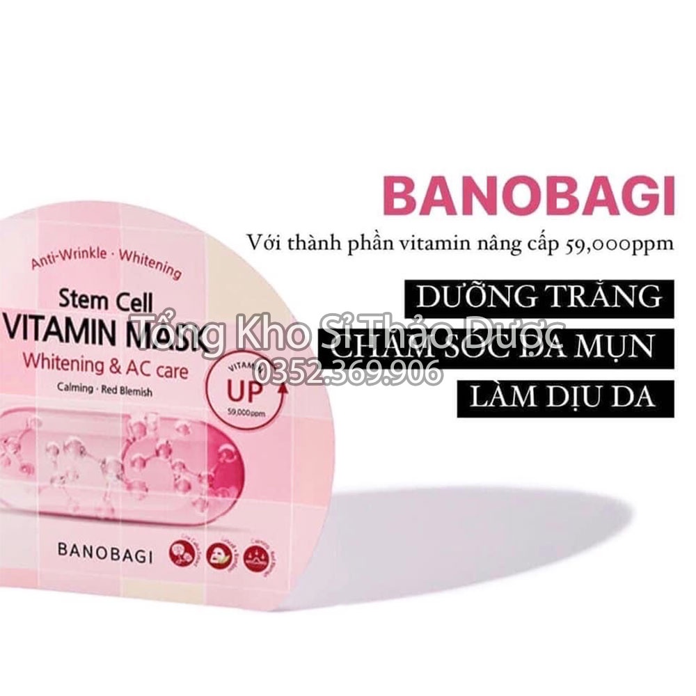 Mặt nạ giấy Banobagi (Mask dưỡng ẩm, bổ sung vitamin) - Sản phẩm cao cấp