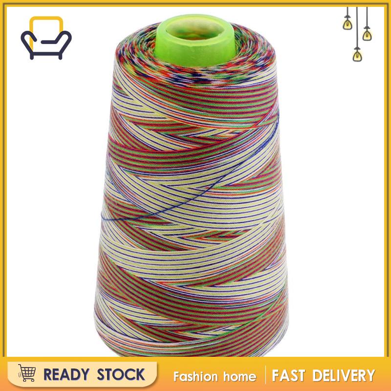 1 Cuộn Chỉ Polyester 40s / 2 Màu Cầu Vồng 40Mm Happi2ness