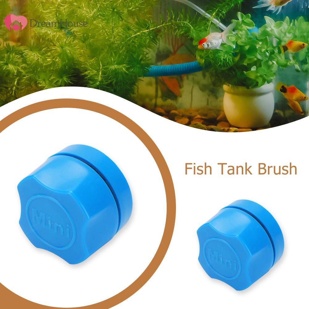 ☀Mini Magnetic Floating Brush Fish Tank Aquarium Glass Algae Scraper Brush