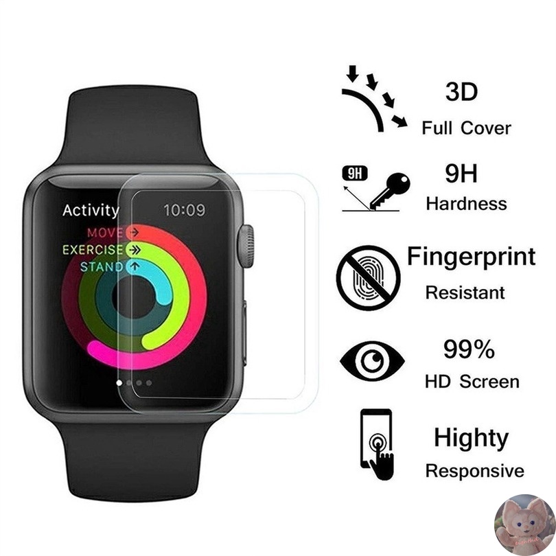 Phim 3D dán bảo vệ màn hình cho đồng hồ Apple Watch 7 6 SE 5 1 2 3 4 4 41mm 45mm 40mm 44mm 42mm 38mm