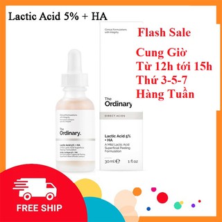 Serum The ordinary Lactic Acid 5% + HA Tẩy Da Chết,Sáng Và Đều Màu Da
