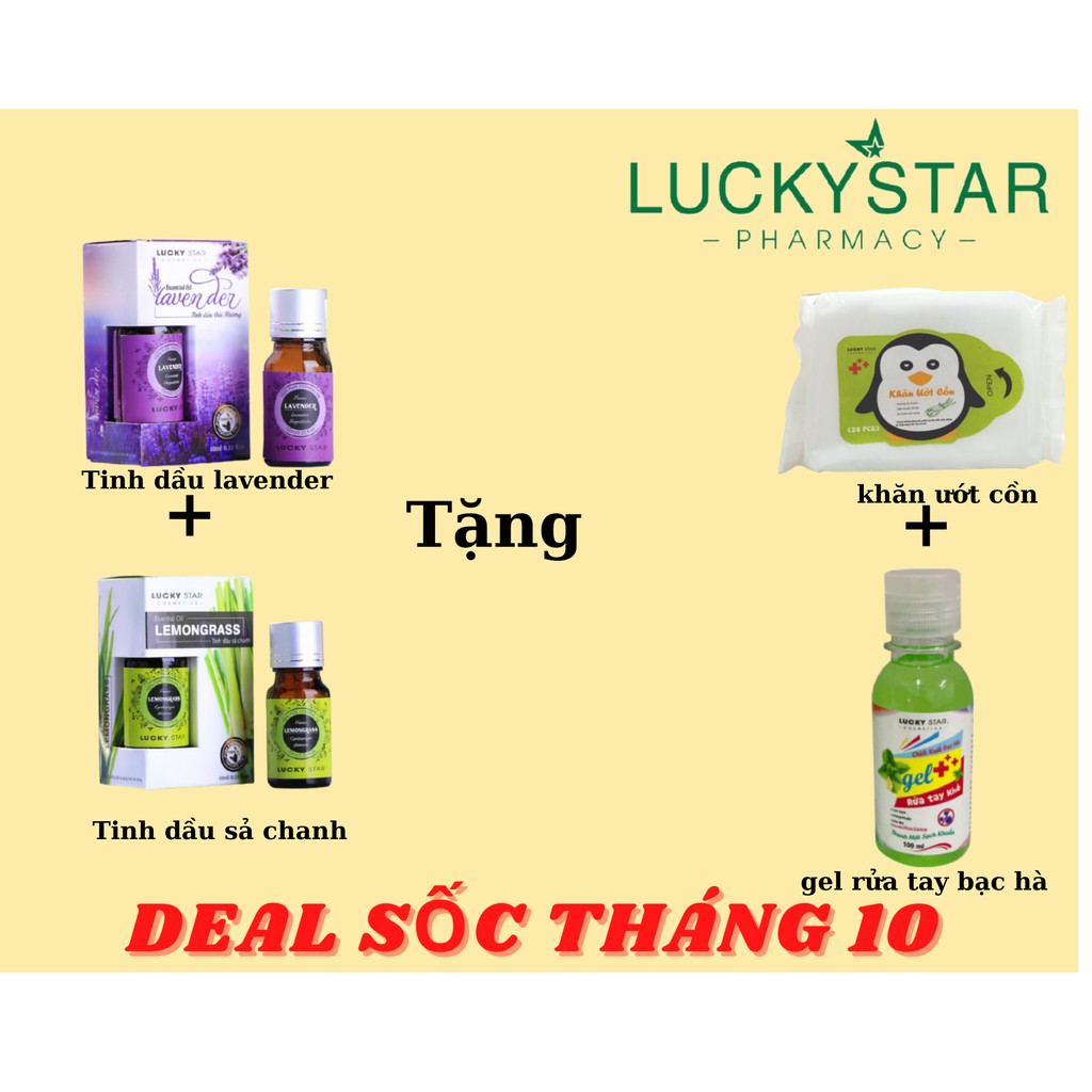 [DEALHOT] Tinh Dầu Chanh Sả &amp; Lavender Kèm 2 Quà Tặng