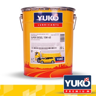 Nhớt xe tải-công nghiệp YUKO SUPER DIESEL 15W40 CF4 20L (XÔ THIẾC)