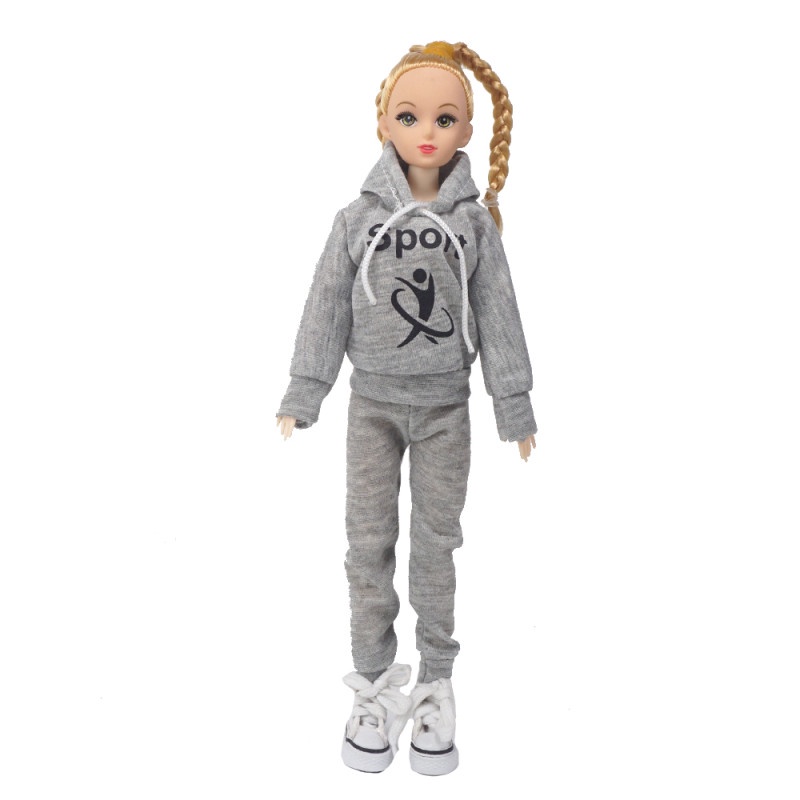 Bộ Quần Áo Thể Thao Thời Trang Giản Dị Dành Cho Búp Bê 29cm 1 / 6