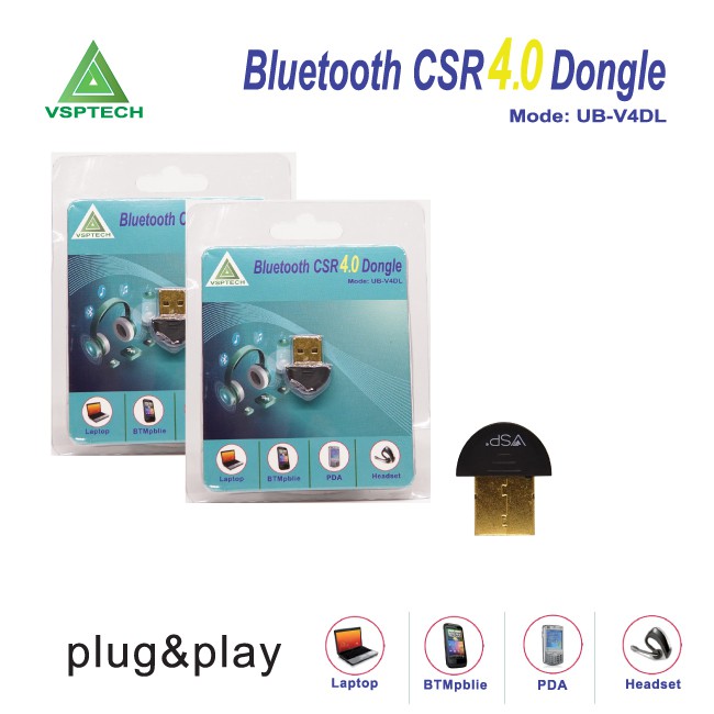 USB Bluetooth 4.0 Csr4.0 Dongle UB-V4DL