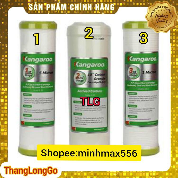 [GIÁ HỦY DIỆT] Bộ Lõi Lọc KANGAROO SỐ 1-2-3 Chính Hãng | Lõi lọc nước Kangaroo Chính Hãng Too Simple