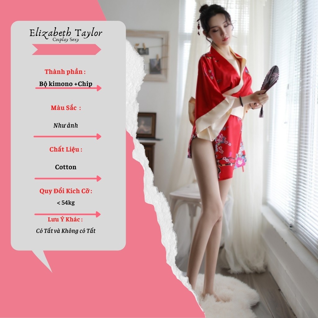Cosplay Kimono Nhật Bản Kèm Đồ Lót Quyến Rũ, Cosplay Sexy