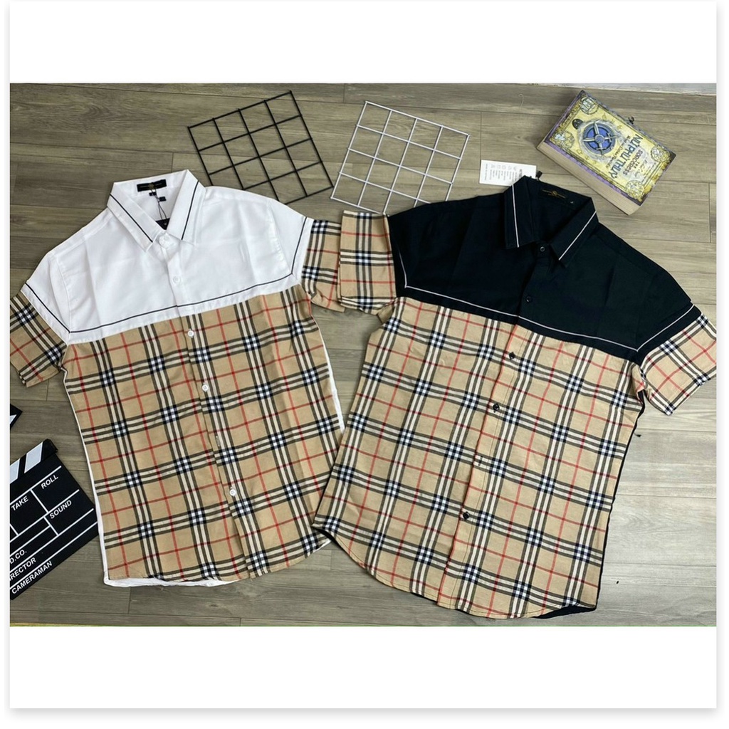 Áo sơ mi 3D phối caro ngắn tay cực đẹp phong cách mới cho ae KOKO MI FASHION