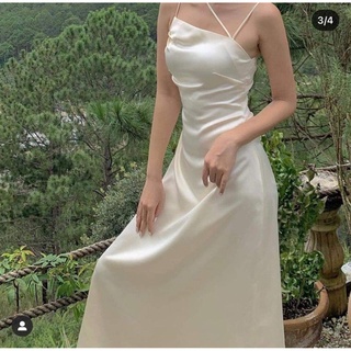 Đầm lụa dây xinh