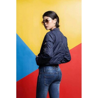 Áo Bomber lót lông cừu cho nữ