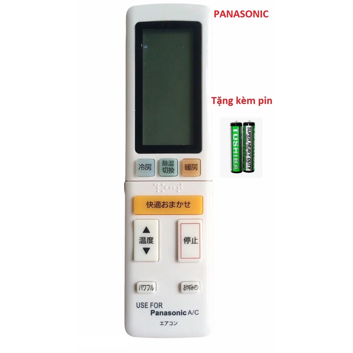 Điều khiển điều hòa Panasonic nội địa chữ nhật - Tặng kèm pin - Remote Panasonic