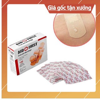 TOP Hộp 100 Miếng Dán Vết Thương Urgo Aid First, Tiện Dụng Cho Gia Đình, Hàng Chuẩn Chất Lượng 100%