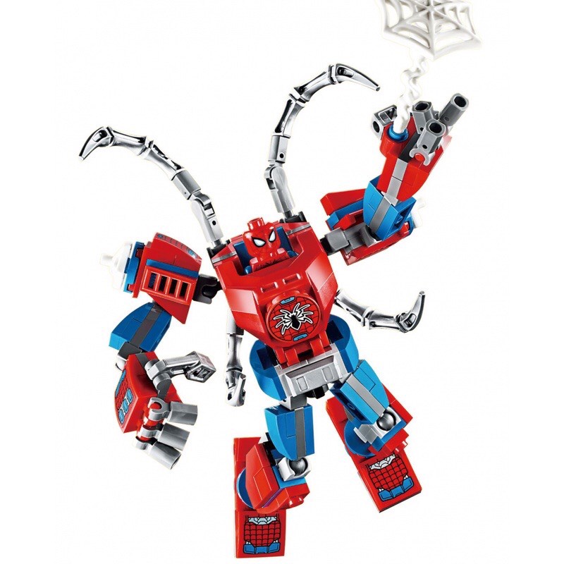 Đồ Chơi Lắp Ráp Lego Nhân Vật Siêu Anh Hùng Avengers Spider-Man, Captain America, Iron Man, Thor, Thanos, Miles Morales