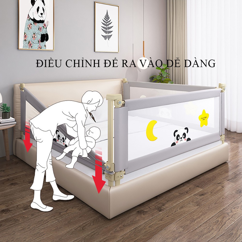 Thanh chắn giường an toàn cho bé, thanh chắn giường cao cấp, bảo vệ bé, mẹ yên tâm