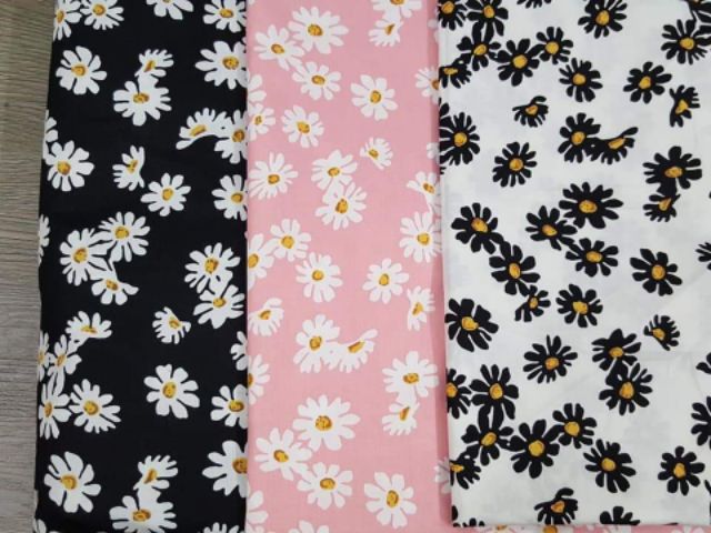 Vải thô hoa cúc 2m×1m5