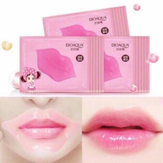Mặt nạ dưỡng hồng môi bioaqua giúp môi căng mọng, ngừa thâm