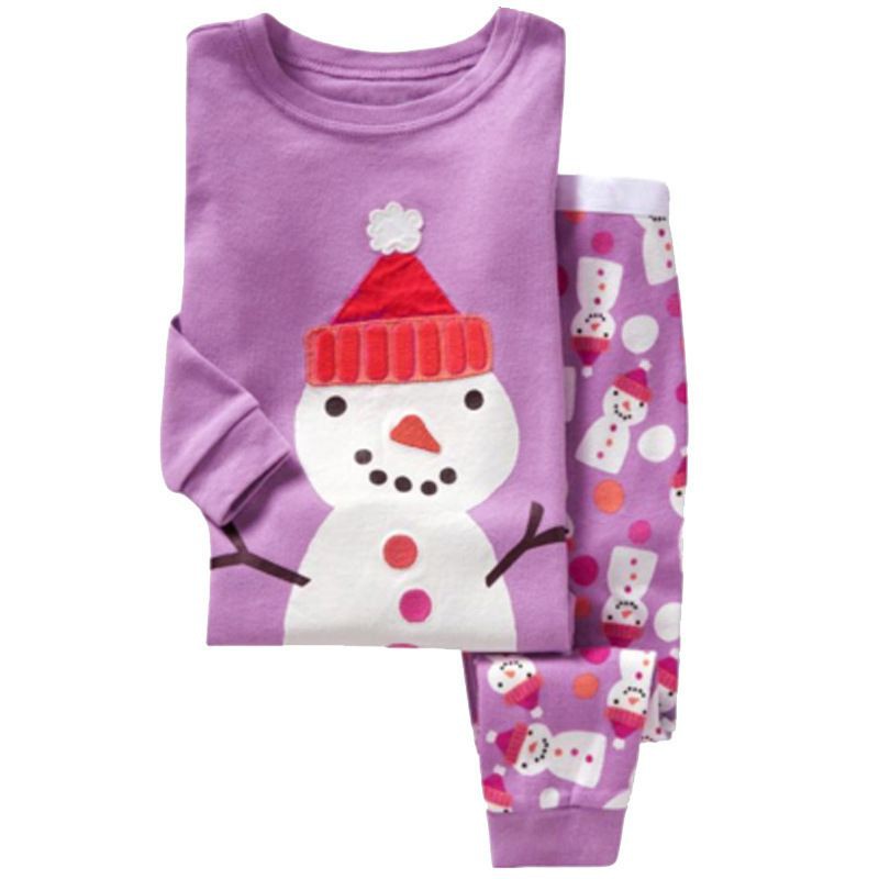 Bộ Đồ Ngủ Pijama Họa Tiết Giáng Sinh Dễ Thương Cho Bé