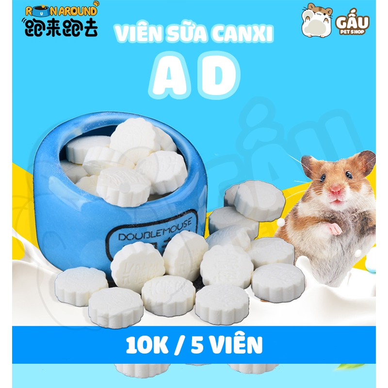 [Mã PET50K giảm Giảm 10% - Tối đa 50K đơn từ 250K] Viên sữa non Canxi AD Run Around cho hamster
