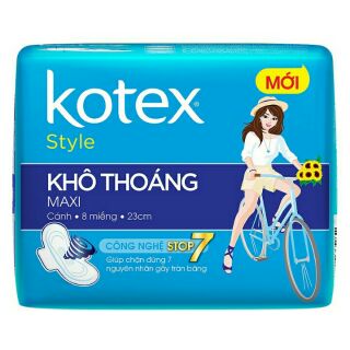 Bộ 8 gói BVS Kotex dày cánh 8 miếng Mẫu Mới nhất