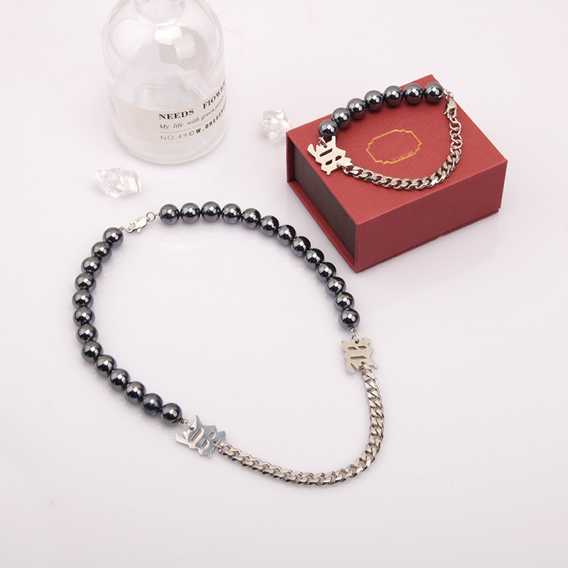 Vòng đeo tay thời trang đính ngọc trai đen thời thượng cho nữ