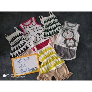SET 5 BỘ BA LỖ/ÁO DÂY BÉ GÁI