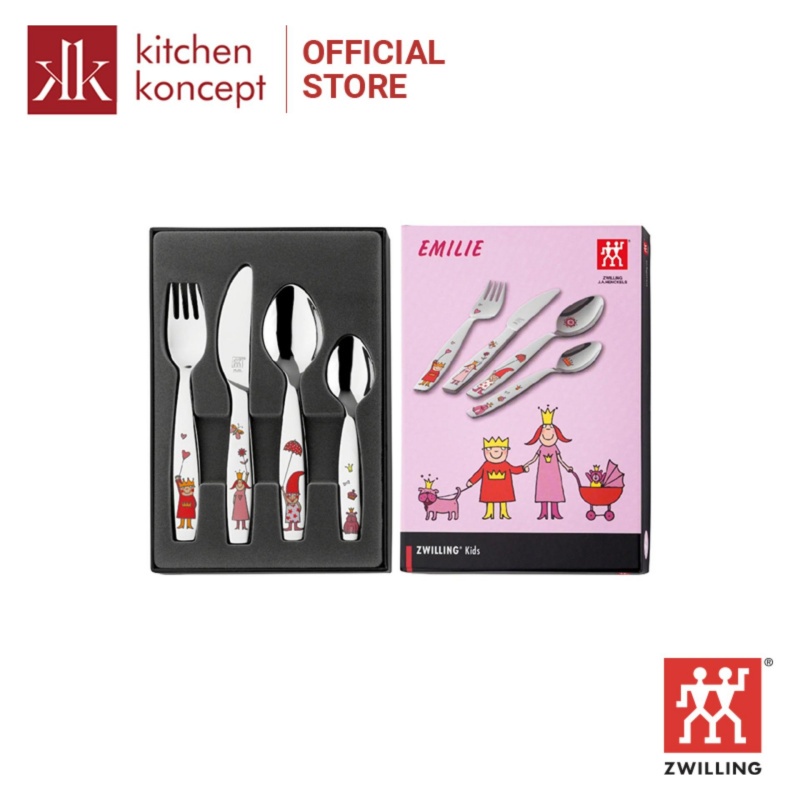 Bộ Muỗng Nĩa Trẻ Em Emilie Zwilling Children's Flatware - 4 Món