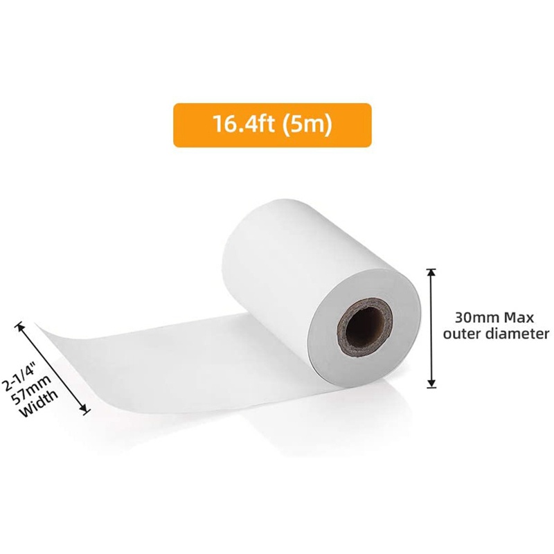 Bộ 10 Cuộn Giấy Nhiệt Mini 58mm 30mm Cho Máy In Hóa Đơn