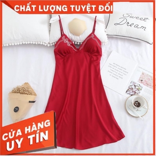 Sx655 váy ngủ lụa satin - đầm ngủ cao cấp - MinhTrang