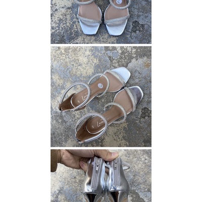Giày cao gót đính đá 3 hàng siêu xịn