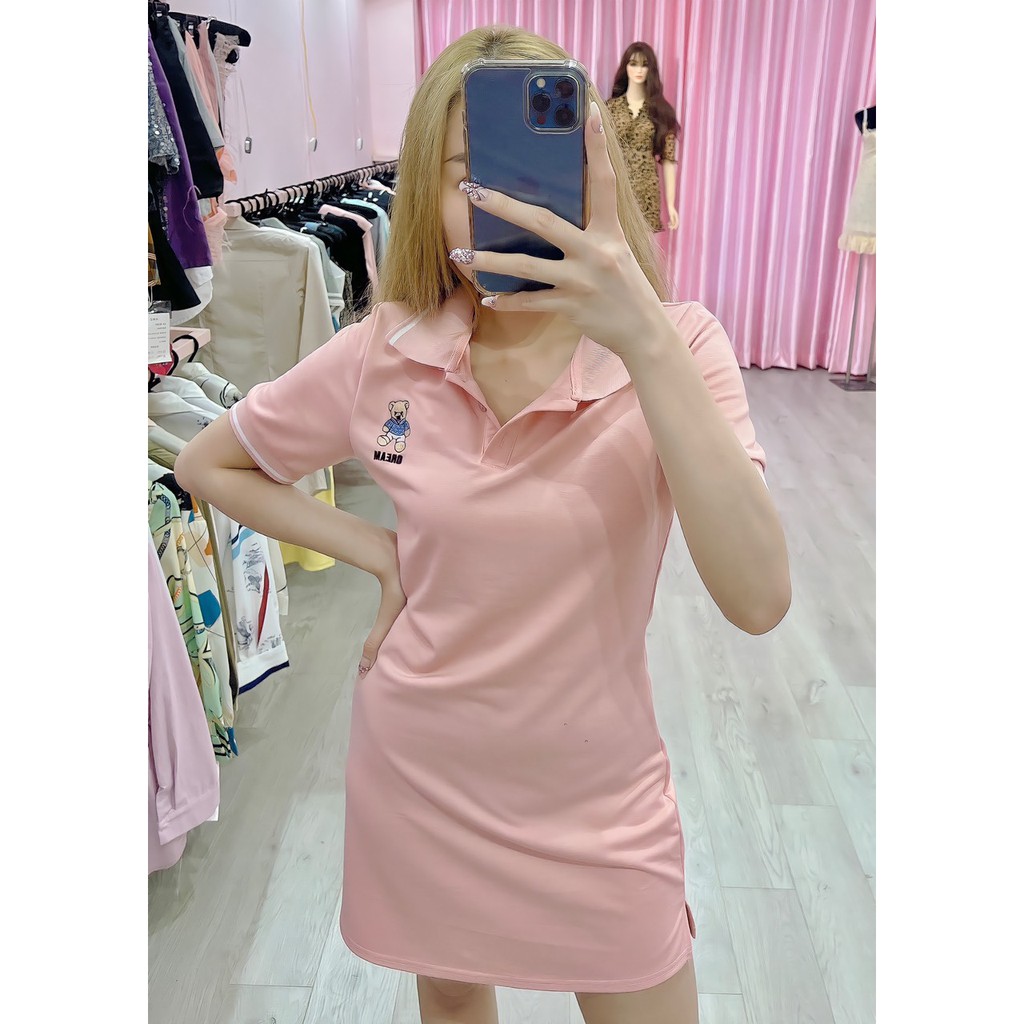 Váy Thun Body ❤️ FREESHIP ❤️ Váy Thun Có Cổ Polo ❤️Tay Ngắn Cực Tôn Dáng | BigBuy360 - bigbuy360.vn