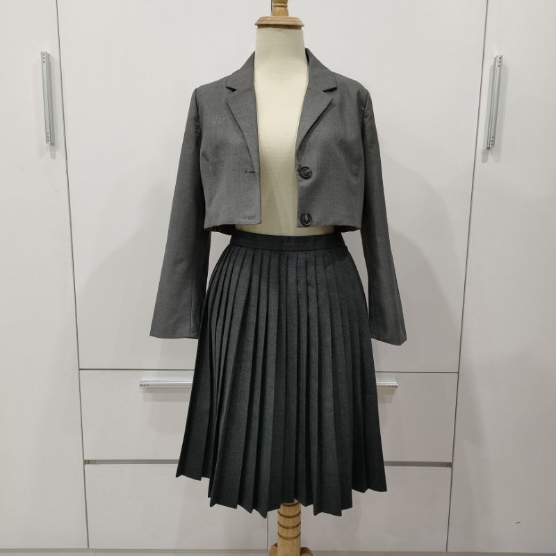 Áo crop blazer secondhand